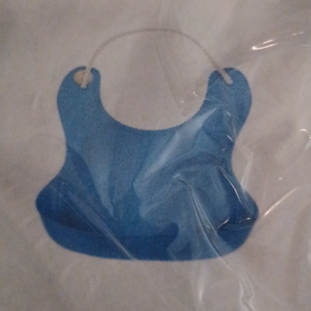 Cute Kid/Infant Soft waterproof Bibs - Dk Blue - Picture 2 of 3